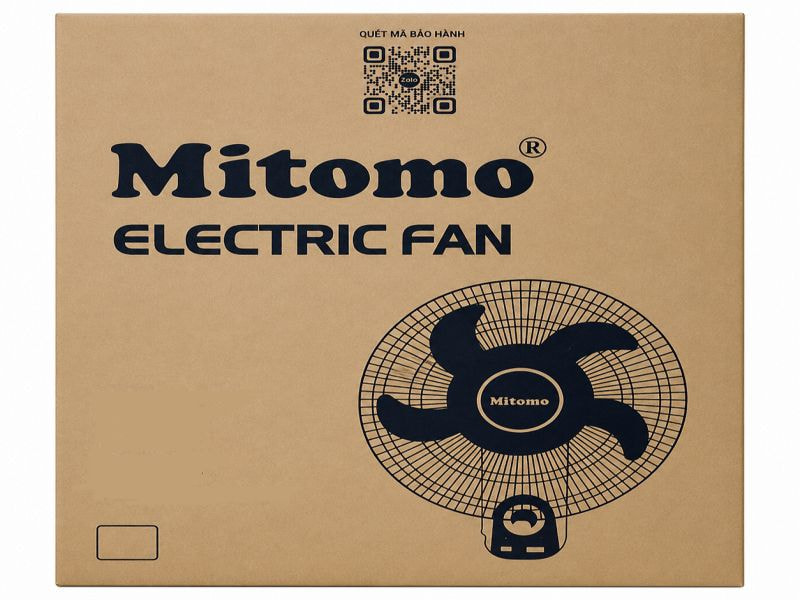 Mặt in trước của thùng carton đựng quạt tường