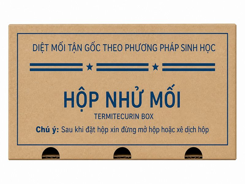 Mặt trước hộp nhử mối