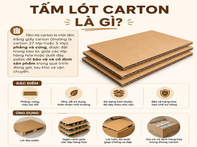 Tấm lót carton là gì?