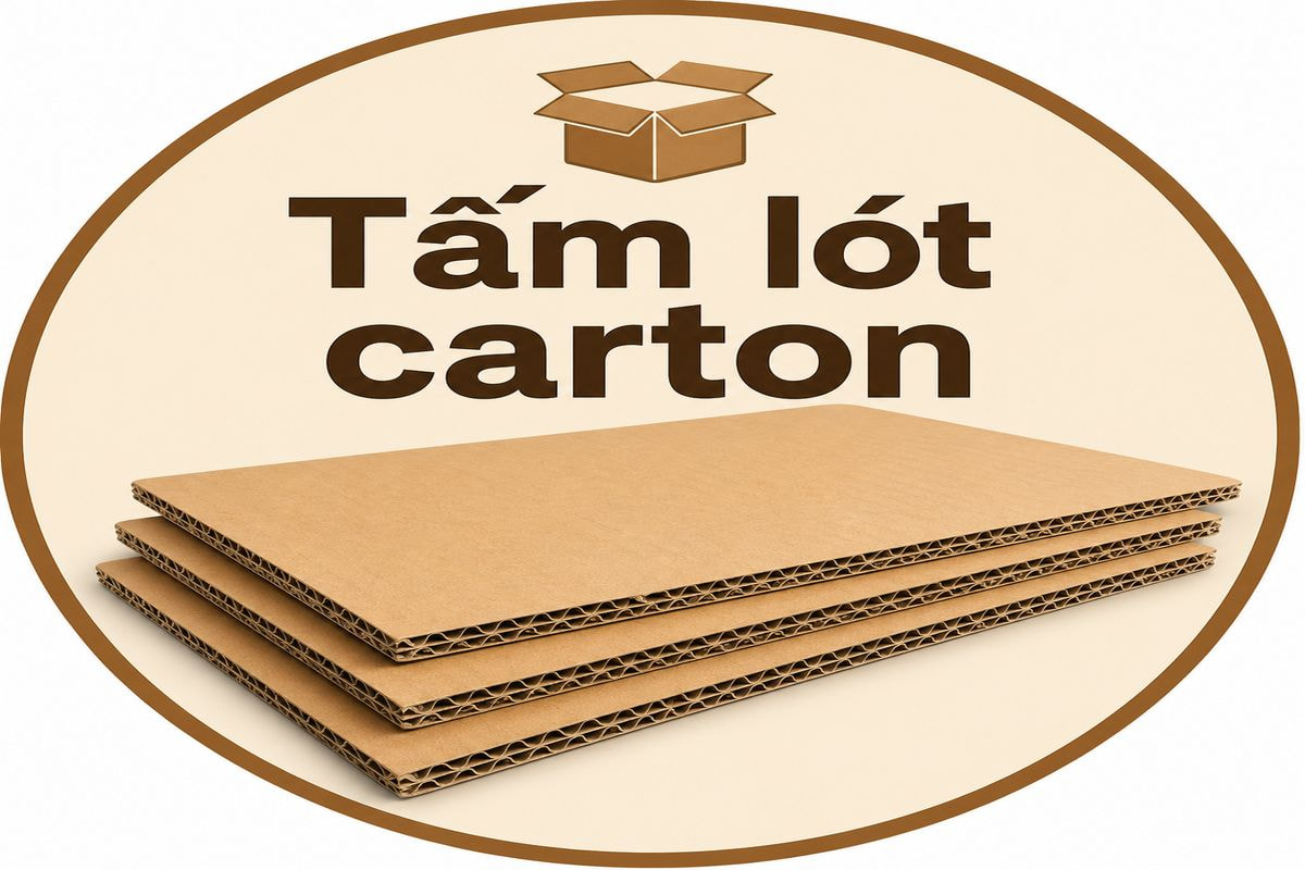 Tấm lót carton lót hàng, chống sốc hiệu quả