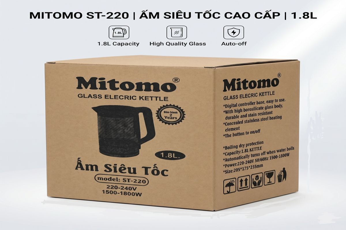 Thùng carton đựng ấm siêu tốc Mitomo