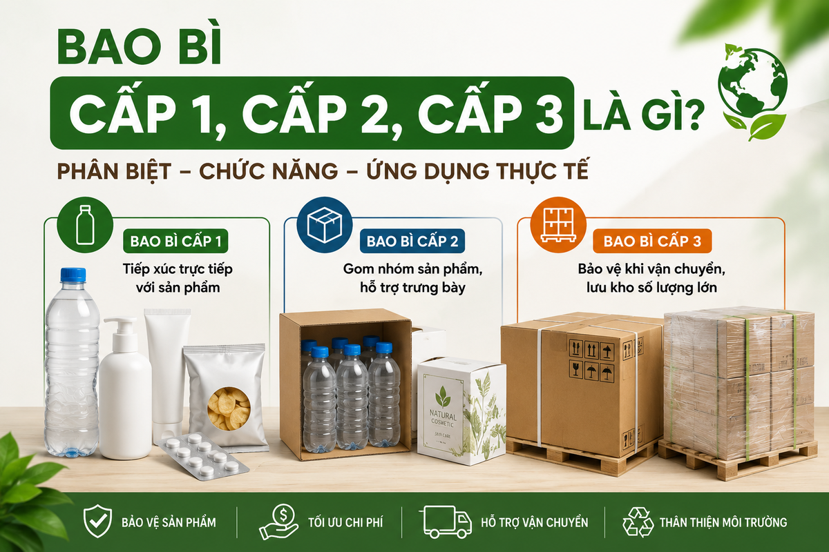 Bao bì cấp 1 2 3 là gì? Cách phân biệt đơn giản