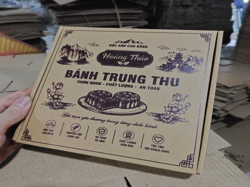 Hộp carton sóng đựng bánh trung thu do Hupuna sản xuất