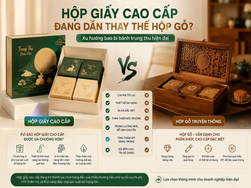 Hộp giấy cao cấp đang dần thay thế hộp gỗ?