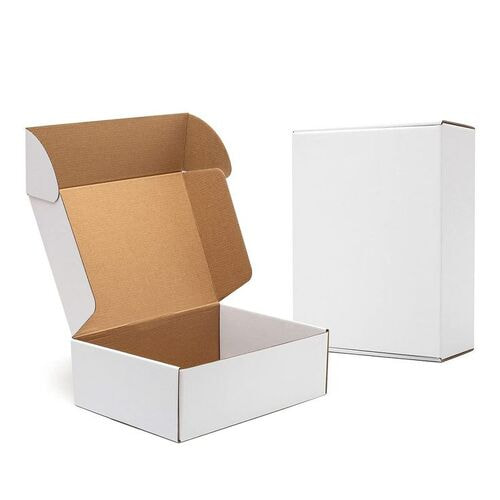 Hộp nắp gài 3 lớp Trắng Nâu ảnh mở hộp