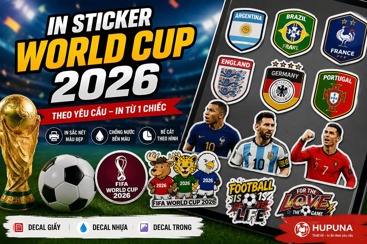 In sticker World Cup 2026 – Bùng nổ đam mê bóng đá