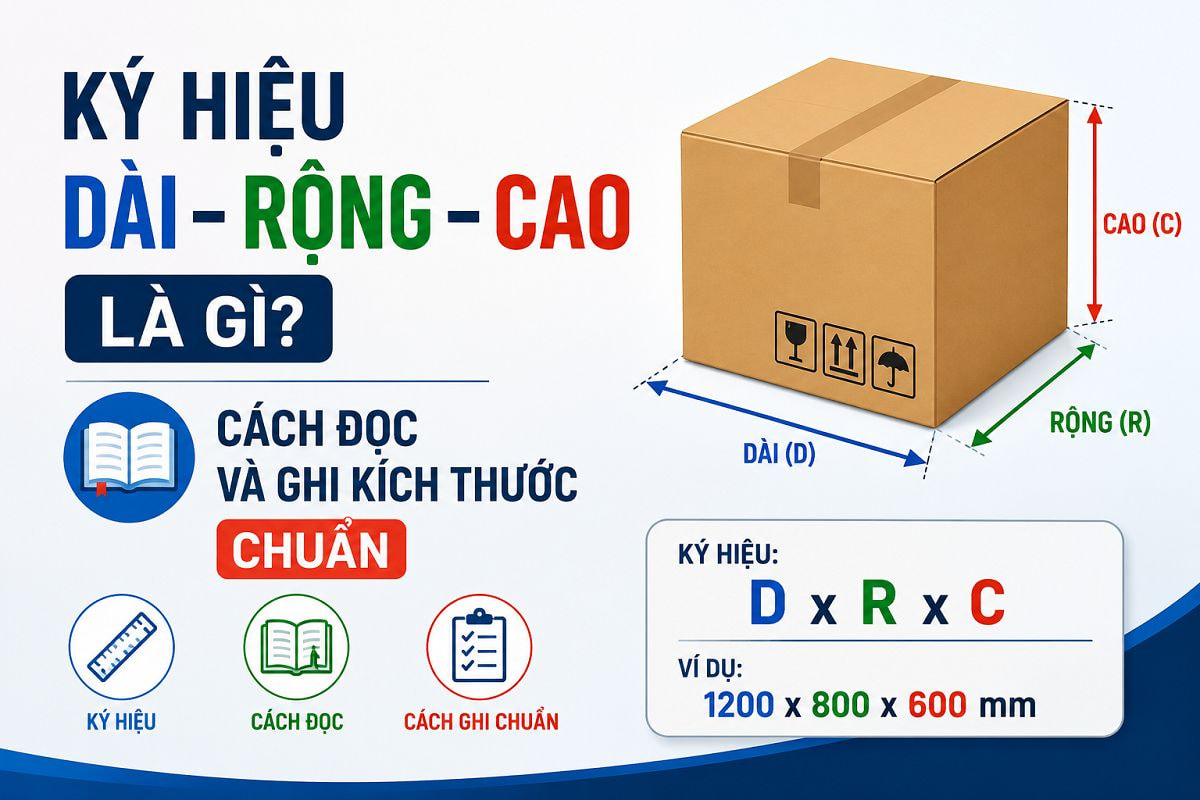 Ký hiệu dài rộng cao là gì? Cách đọc và ghi kích thước chuẩn