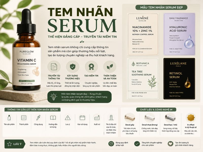 Tem nhãn serum
