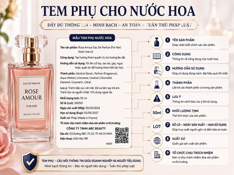 Tem phụ cho nước hoa