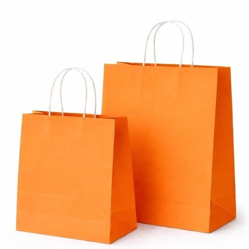 Túi giấy màu cam ảnh 1