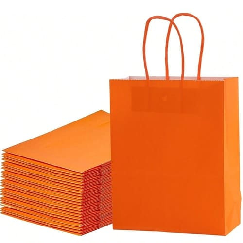 Túi giấy màu cam ảnh 3