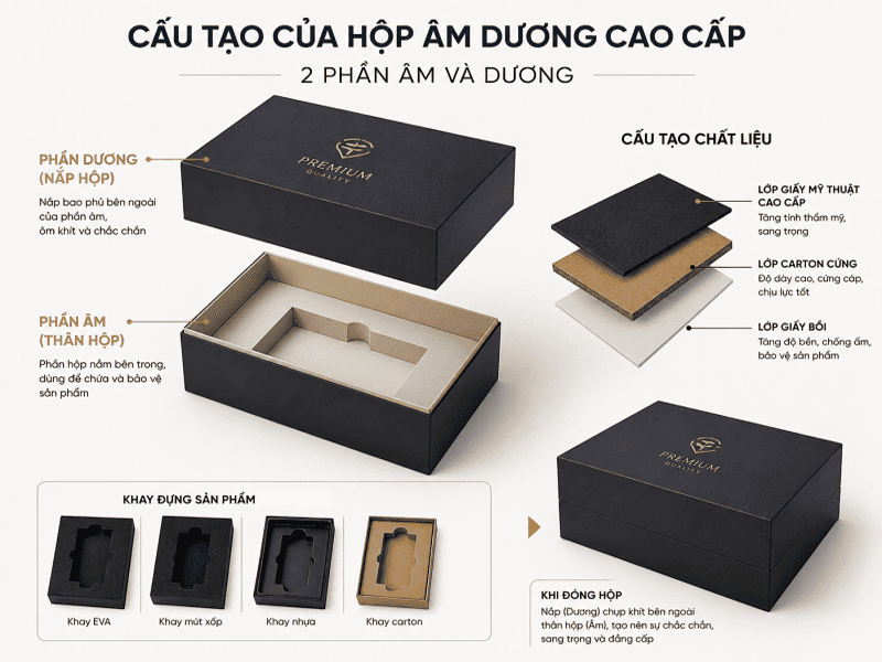 Cấu tạo của hộp âm dương cao cấp