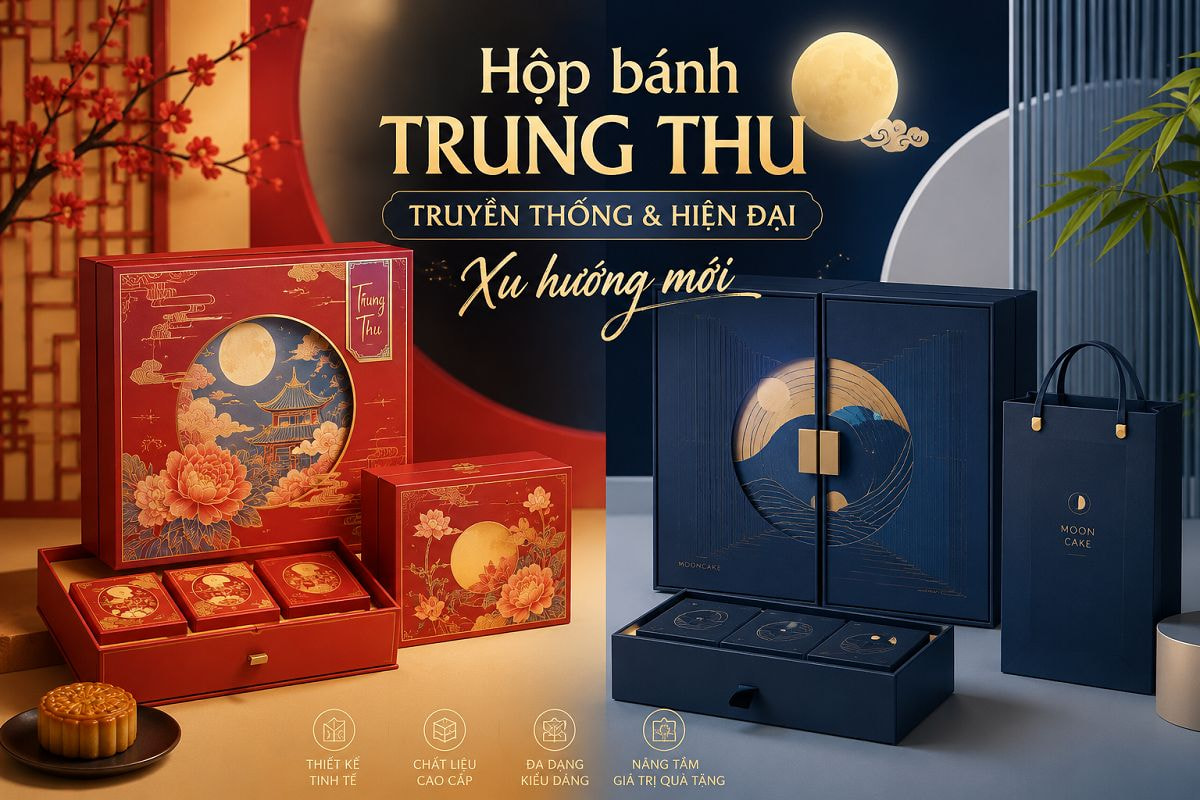 Hộp bánh trung thu truyền thống và hiện đại – Xu hướng mới