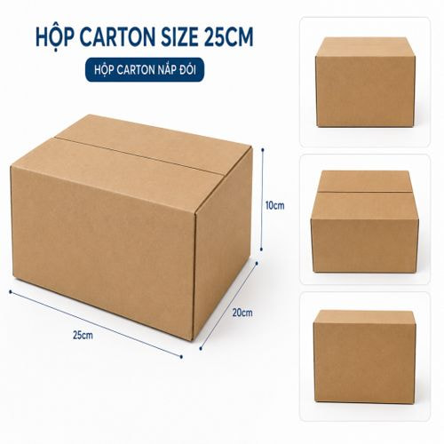 Hộp carton size 25cm ảnh 2