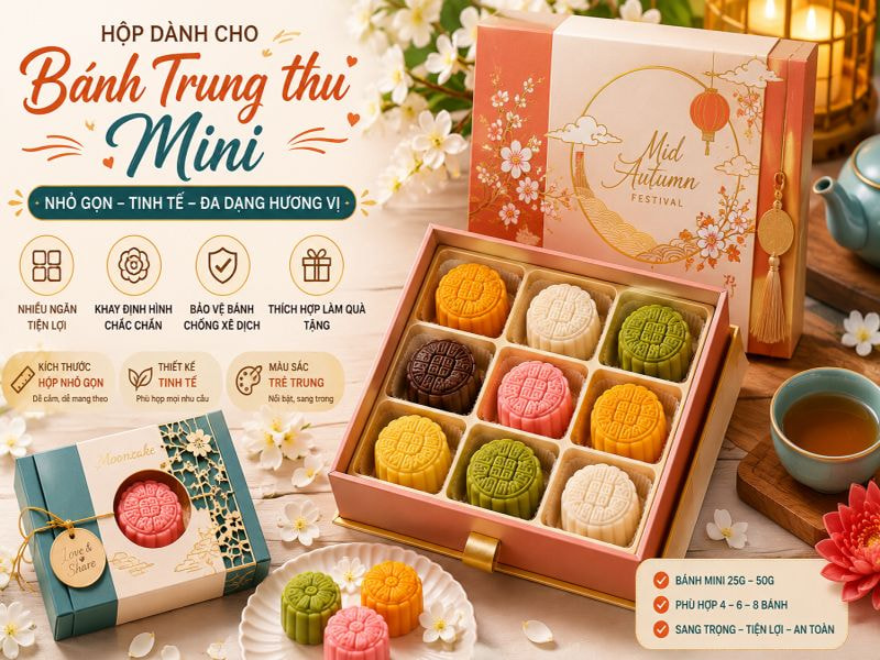 Hộp dành cho bánh Trung thu mini