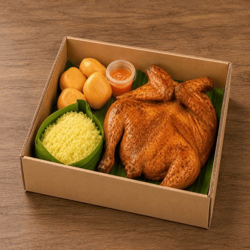 Khay carton đựng gà size 25x25x5cm ảnh 4