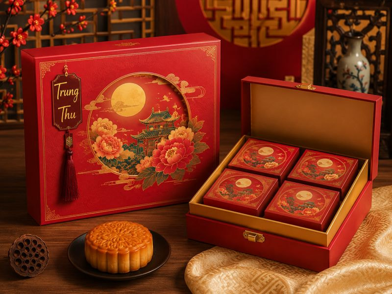 Mẫu hộp bánh trung thu truyền thống