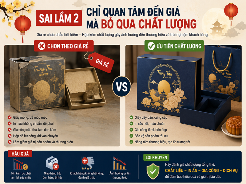 Sai lầm 2: Chỉ quan tâm đến giá mà bỏ qua chất lượng