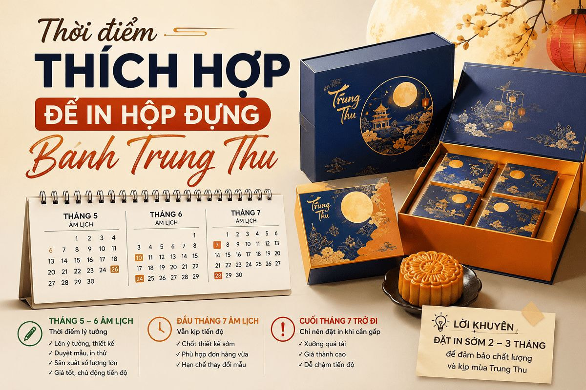Thời điểm thích hợp để in hộp đựng bánh trung thu