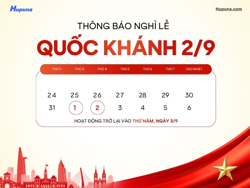 Thông báo Nghỉ lễ Quốc khánh