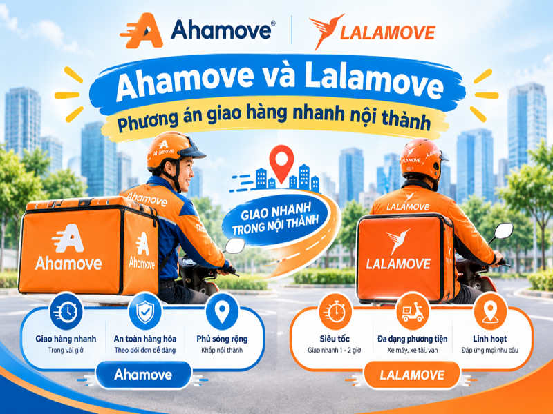 Ahamove và Lalamove - Phương án giao hàng nhanh nội thành