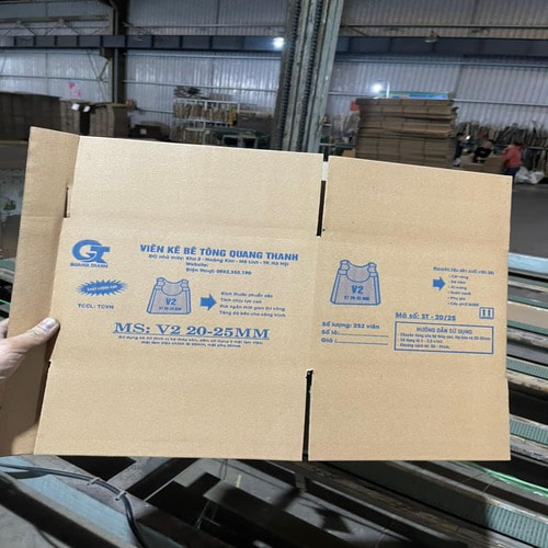 Hộp viên kê bê tông 25x22x18cm (v2)