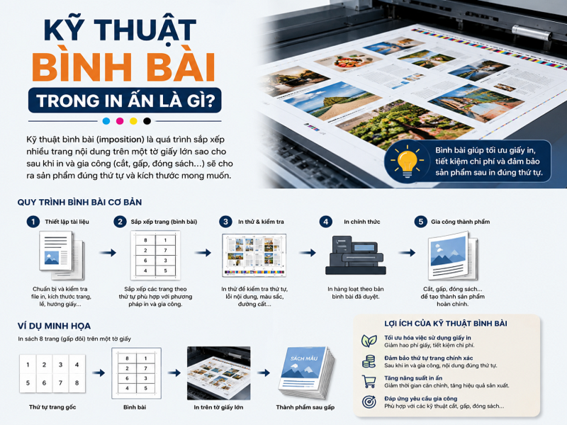 Kỹ thuật bình bài trong in ấn là gì?
