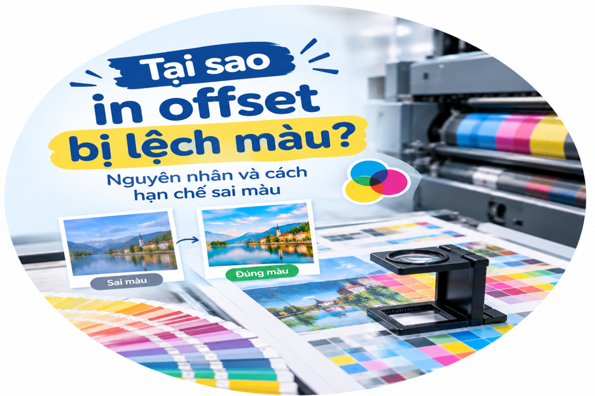 Tại sao in offset bị lệch màu? Nguyên nhân và cách hạn chế sai màu