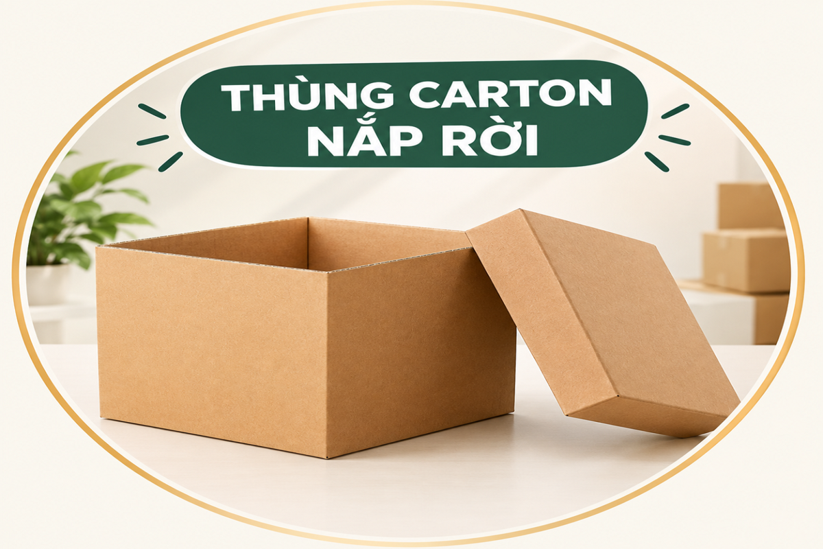 Thùng carton nắp rời