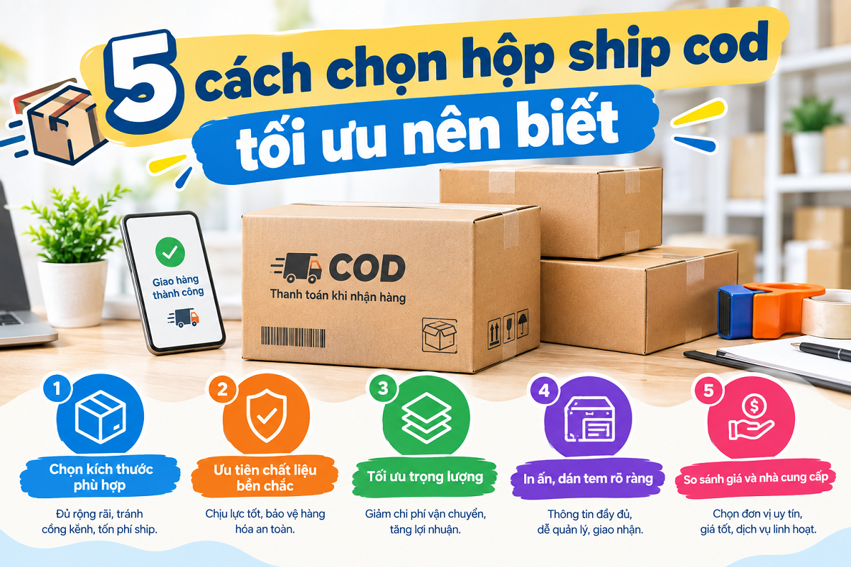 5 cách chọn hộp ship cod tối ưu nên biết