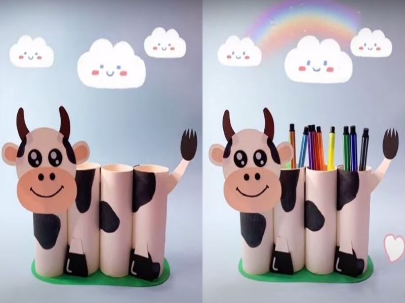5 ý tưởng làm đồ handmade từ lõi giấy vệ sinh
