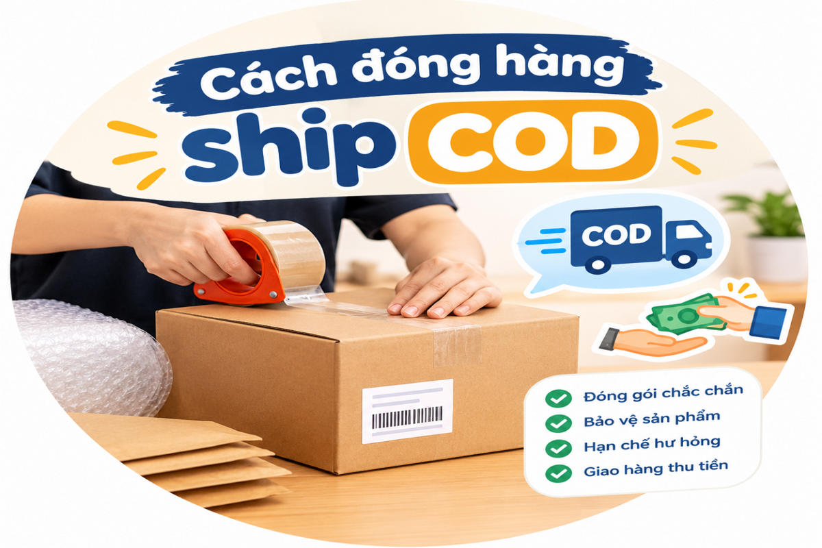 Cách đóng hàng ship cod từ A – Z cho shop bán hàng