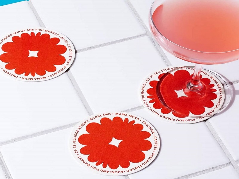 Đế lót ly bằng giấy hình tròn