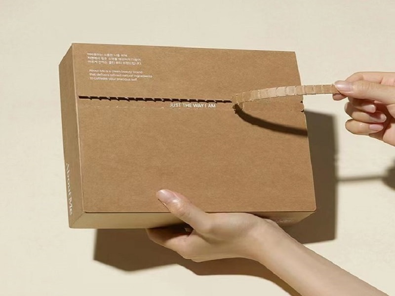 Hộp carton xé mặt sau