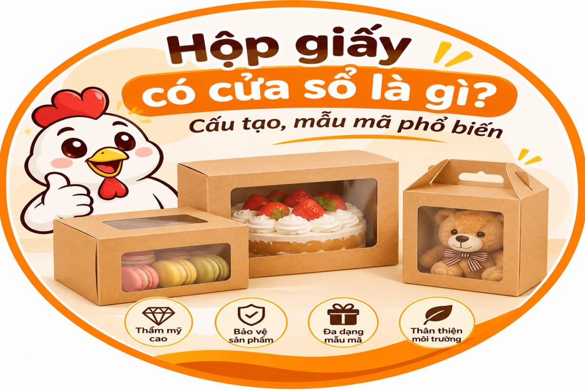Hộp giấy có cửa sổ là gì Cấu tạo, mẫu mã phổ biến