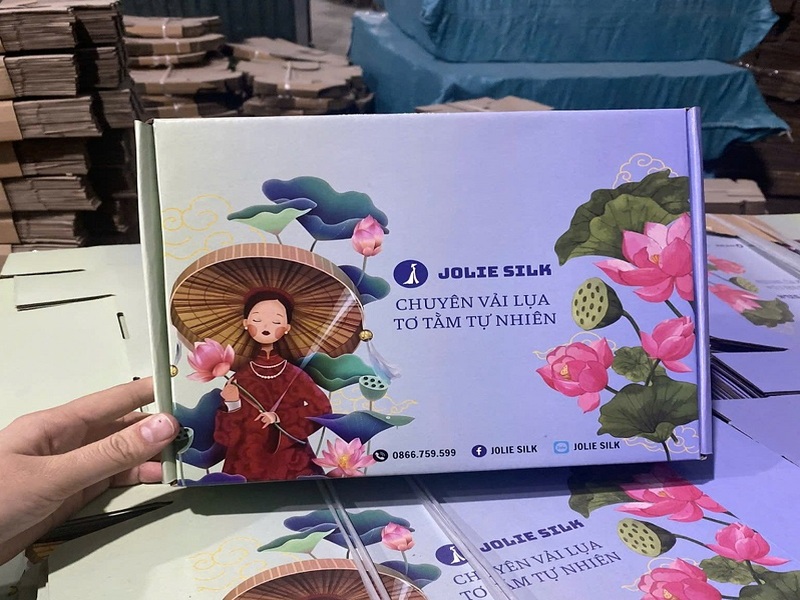 Hộp nắp gài in offset