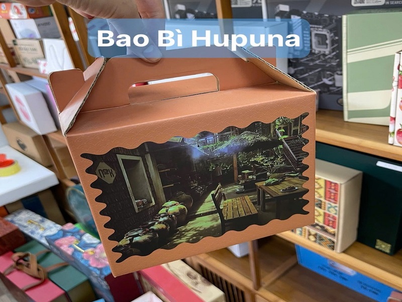 Hộp sóng tay cầm in offset