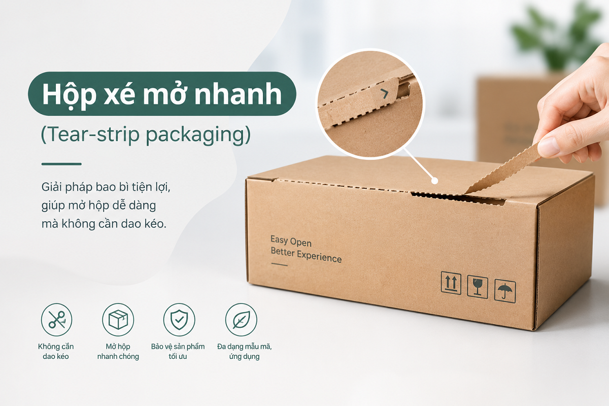 Hộp xé mở nhanh (Tear-strip packaging)