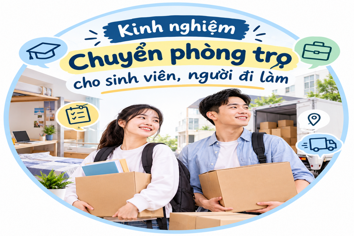 Kinh nghiệm chuyển phòng trọ cho sinh viên, người đi làm